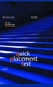 Front cover of Quick Placement Test by Unknown