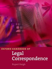 Oxford Handbook of Legal Correspondence by Rupert Haigh