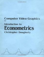 Cover of: Computer Video Graphics for Introduction to Econometrics: set (disks & manuals)