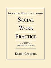 Cover of: Instructor's Manual to Accompany Social Work Practice