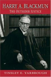 Cover of: Harry A. Blackmun: The Outsider Justice