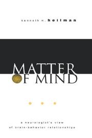 Cover of: Matter of Mind by Kenneth M. Heilman