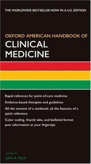 Cover of: Oxford American Handbook of Clinical Medicine (Oxford American Handbooks in Medicine)