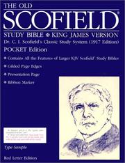 Cover of: The Old ScofieldRG Study Bible, KJV, Special Pocket Edition by C. I. Scofield, C. I. Scofield