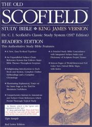 Cover of: The Old ScofieldRG Study Bible, KJV, Reader's Edition by C. I. Scofield