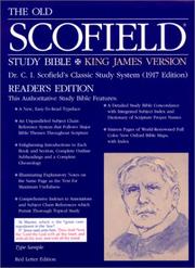 Cover of The Old ScofieldRG Study Bible, KJV, Reader's Edition