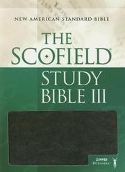 Cover of The ScofieldRG Study Bible III, NASB