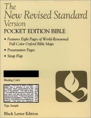 Cover of: The New Revised Standard Version Pocket Edition Bible (Anglicized Text)