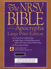 Cover of: The New Revised Standard Version Bible, Large Print Edition | 