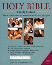 Cover of: The Holy Bible with Apocrypha, Family Edition: New Revised Standard Version with Apocrypha
