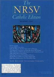 Cover of: The NRSV Catholic Edition: Standard Edition | 