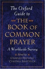 Cover of: The Oxford Guide to the Book of Common Prayer A Worldwide Survey