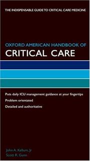 Cover of: Oxford American Handbook of Critical Care (Oxford American Handbooks)