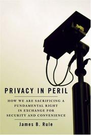 Cover of: Privacy in Peril by James B. Rule