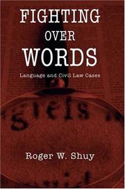 Cover of: Fighting over words