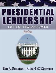 Cover of: Presidential Leadership by Bert A. Rockman, Richard W. Waterman