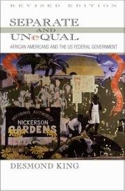 Cover of: Separate and Unequal: African Americans and the US Federal Government