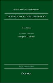 Cover of: Americans With Disabilities Act Legal Almanac Series (Oceana's Legal Almanac Series  Law for the Layperson)