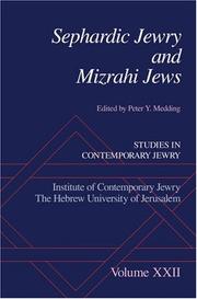 Cover of: Sephardic Jewry and Mizrahi Jews by Peter Y. Medding