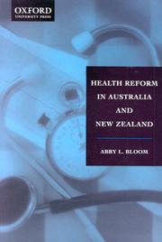 Cover of: Health Reform in Australia and New Zealand