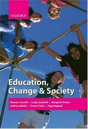Cover of: Education, Change & Society