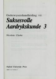 Cover of: Suksesvolle Aardrykskunde 3: Onderwysergids (Suksesvolle Aardrykskunde)