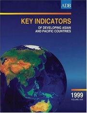 Cover of: Key Indicators of Developing Asian and Pacific Countries 1999, Volume XXX