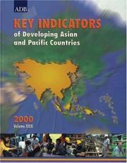 Cover of: Key Indicators of Developing Asian and Pacific Countries 2000, Volume XXXI