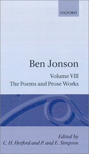 Cover of: Complete Critical Edition: 8 by Ben Jonson