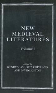 Cover of: New Medieval Literatures: Volume I (New Medieval Literatures)