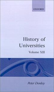 Cover of: History of Universities: Volume XIII: 1994 (History of Universities)