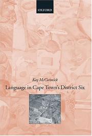 Language in Cape Town's District Six by Kay McCormick