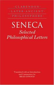 Cover of: Seneca: Selected Philosophical Letters Translated with Introduction and Commentary (Clarendon Later Ancient Philosophers)
