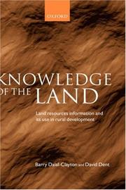 Cover of: Knowledge of the Land by Barry Dalal-Clayton, David Dent