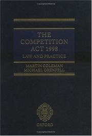 Cover of: The Competition Act 1998