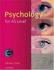Cover of: Psychology for AS Level by Erika Cox