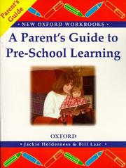 Cover of: A Parents Guide to Pre-school Learning (New Oxford Workbooks)