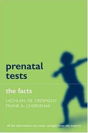 Cover of: Prenatal Tests: The Facts (The Facts Series)