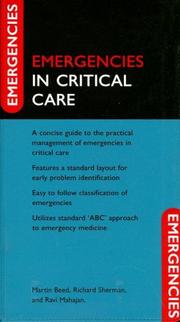 Cover of: Emergencies in Critical Care (Emergencies in Series)