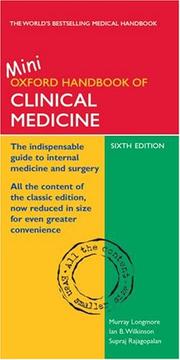 Cover of: The Oxford Handbook of Clinical Medicine by Murray Longmore, Ian Wilkinson, Supraj Rajagopalan