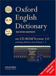 Cover of: The Oxford English Dictionary