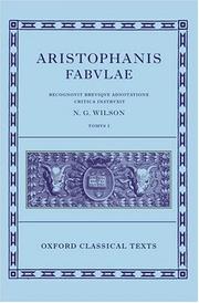 Cover of: Aristophanis Fabvlae I by N. G. Wilson