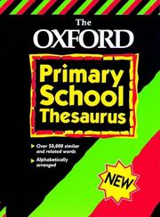 Cover of: The Oxford Primary School Thesaurus by Alan Spooner