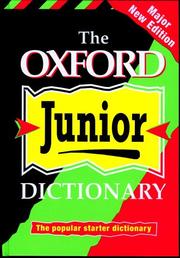Cover of: The Oxford Junior Dictionary by 