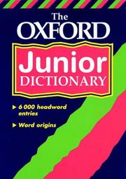 Cover of: The Oxford Junior Dictionary by 