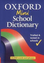 Cover of: Oxford Mini School Dictionary by Joyce Hawkins, Fred McDonald, Andrew Delahunty