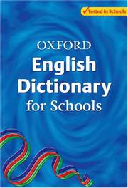 Cover of: Oxford English Dictionary for Schools (Dictionary) by Robert Allen