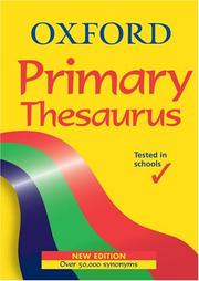 Cover of: Oxford Primary Thesaurus by Alan Spooner