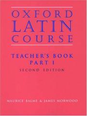 Oxford Latin Course 2nd by M. G.; Morwood, James Balme