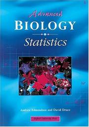 Cover of: Advanced Biology Statistics